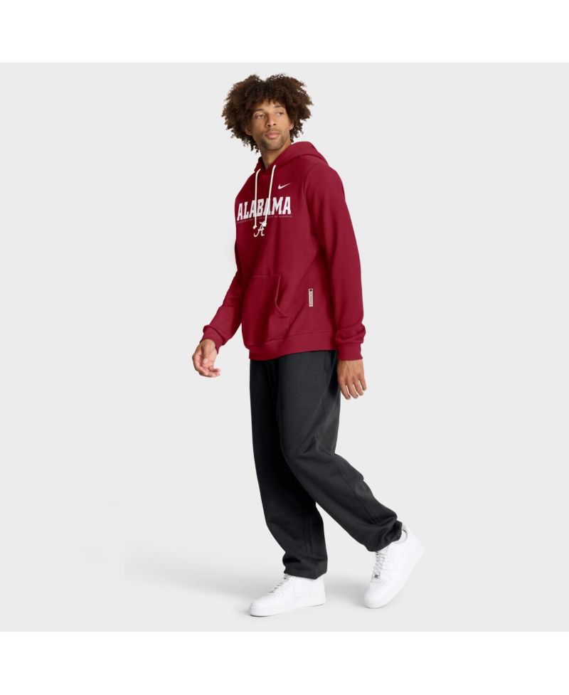 Men's Crimson Alabama Crimson Tide 2025 Sideline Standard Issue Dri-FIT Hoodie
