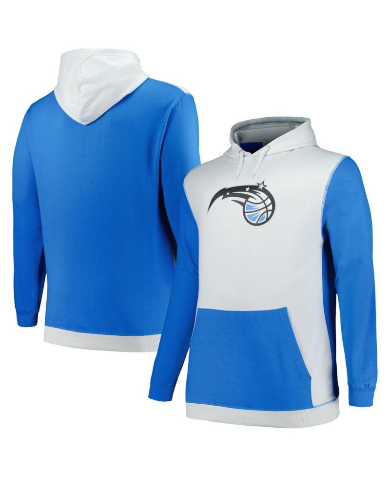 Men's Blue, Silver Orlando Magic Big and Tall Primary Arctic Pullover Hoodie