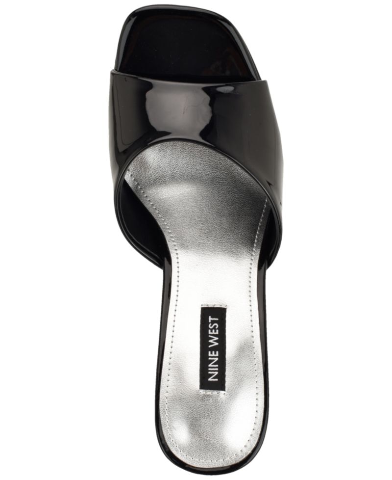 Women's Lamell Square Toe Slip-On Stiletto Sandals