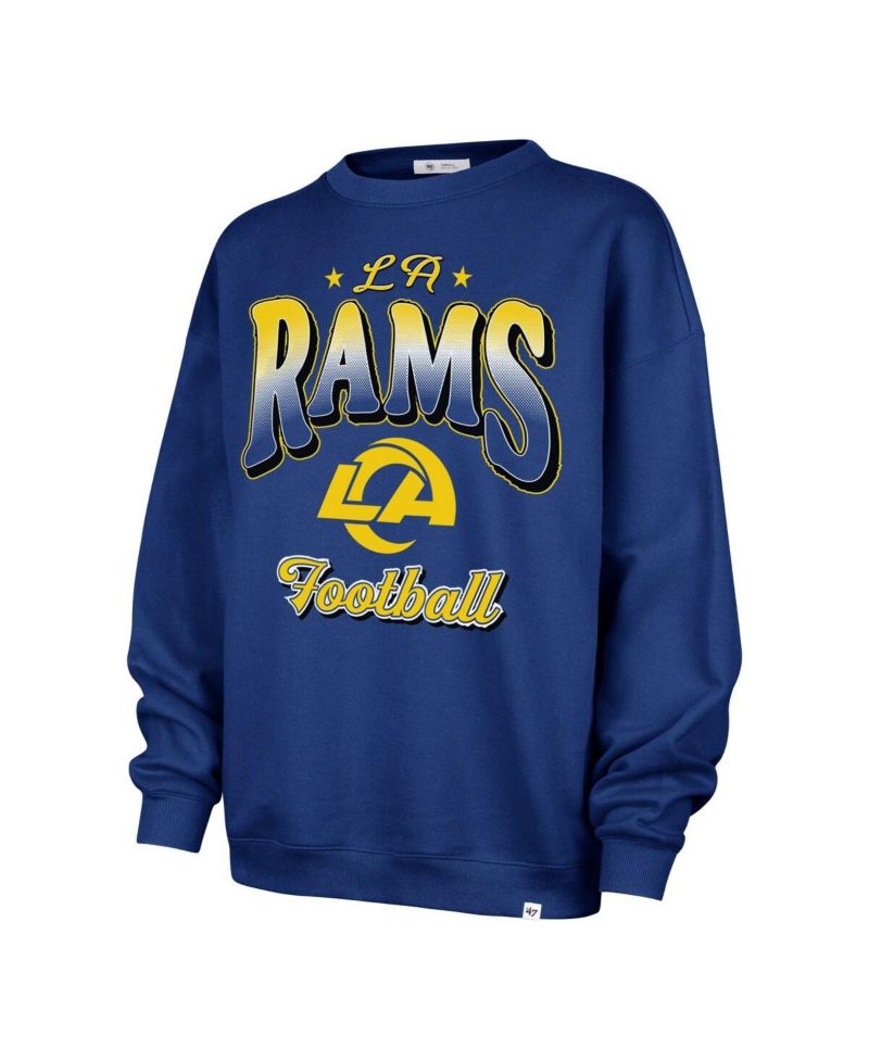 Women's Royal Los Angeles Rams Vibe Check Oversized Sweatshirt