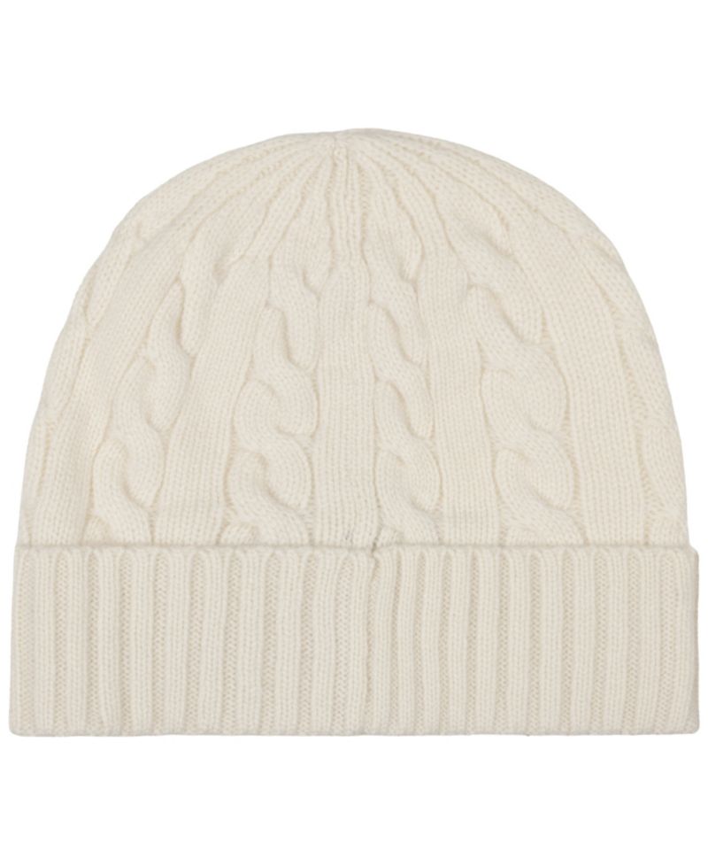 Men's Cashmere Blend Cable Beanie