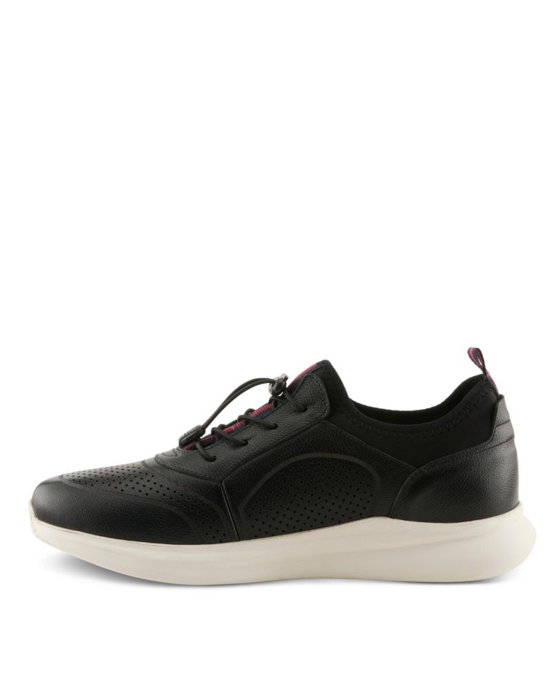Kriss Men's Fashion Sneaker with Leather Upper