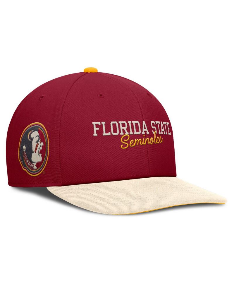 Men's Garnet/Cream Florida State Seminoles Pro Legacy Script Snapback Hat