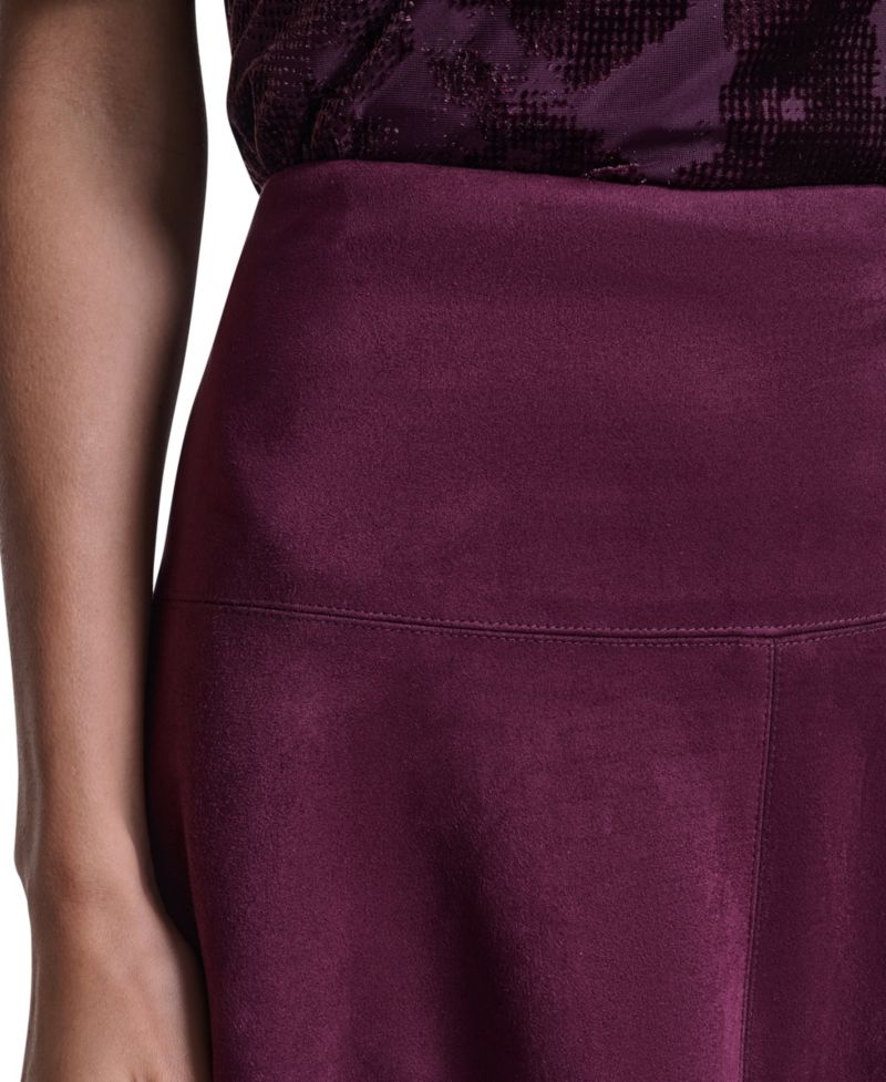Women's A-Line High-Waisted Knee-Length Skirt