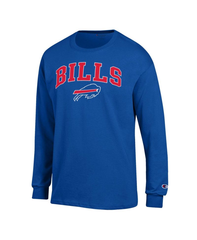 Men's Royal Buffalo Bills Arch Over Logo Long Sleeve T-Shirt