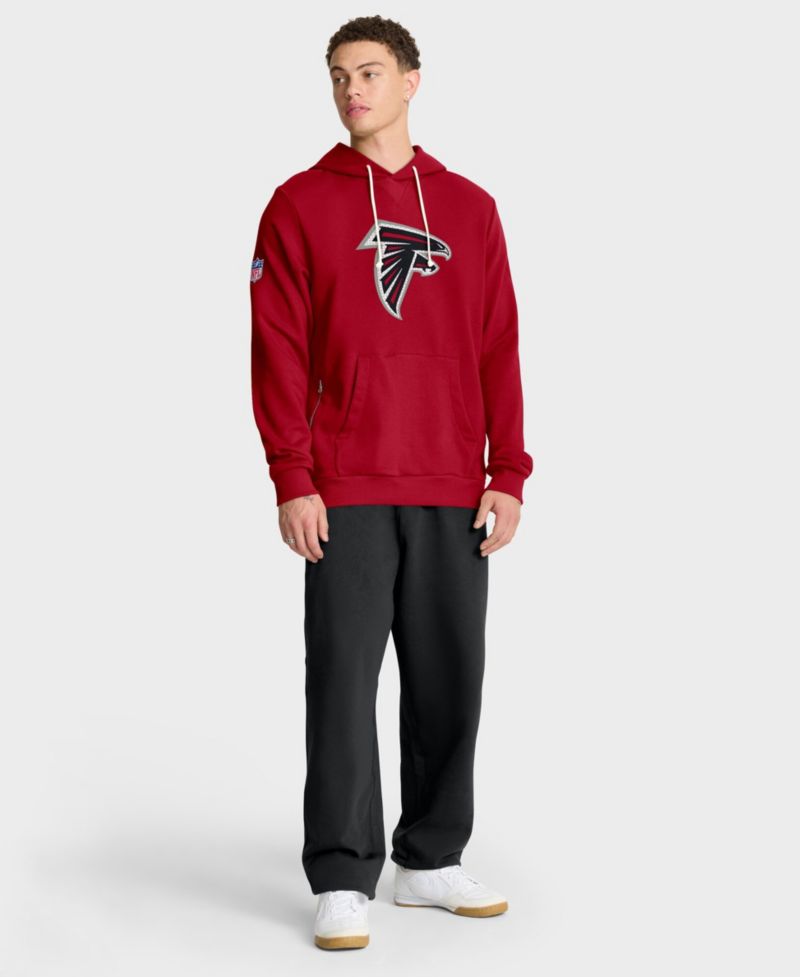 Men's Red Atlanta Falcons Sideline Standard Issue Initial Home Dri-FIT Hoodie