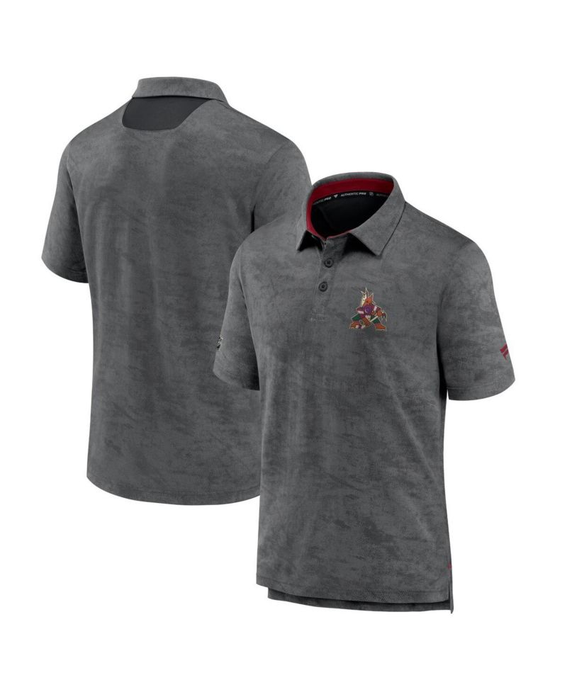 Men's Black Arizona Coyotes Authentic Pro Rink Polo