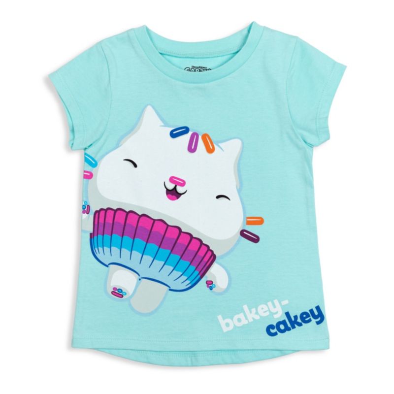 Dreamworks Gabbys Dollhouse Girls 2 Pack T-Shirts Toddler |Child Girls