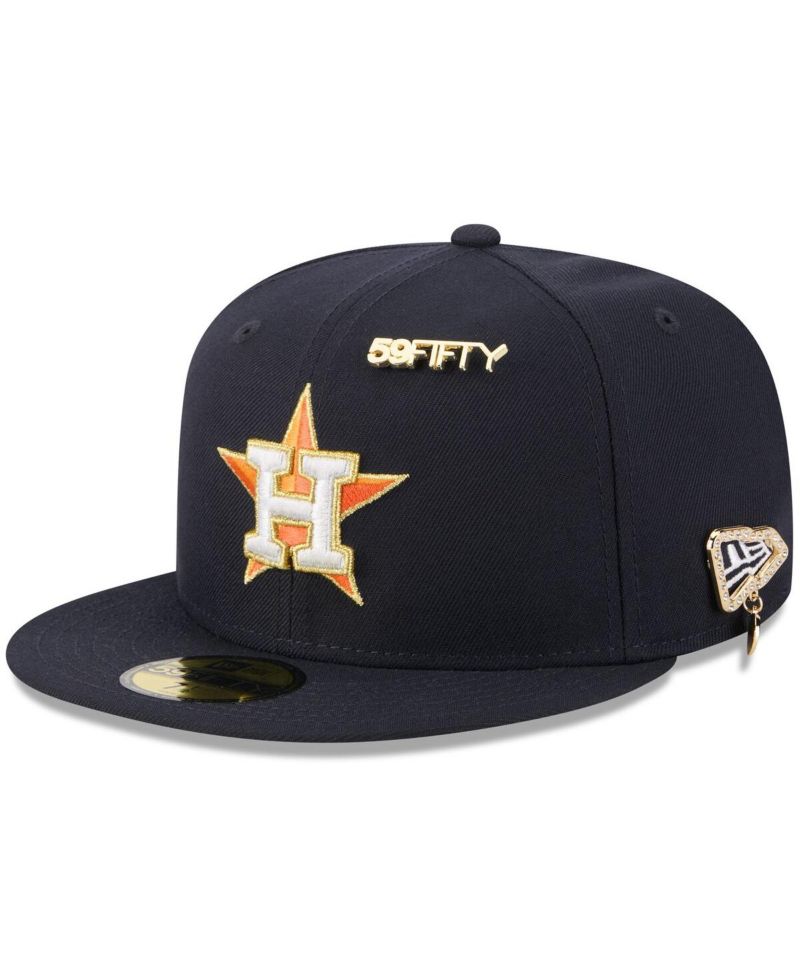 Men's Navy Houston Astros 2025 59FIFTY Day 59FIFTY Fitted with Pins Hat