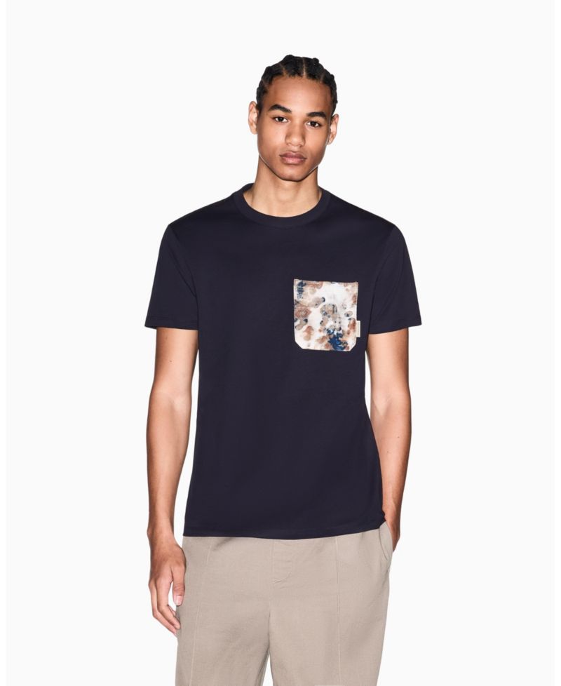 Men's Short Sleeve Printed Pocket T-Shirt