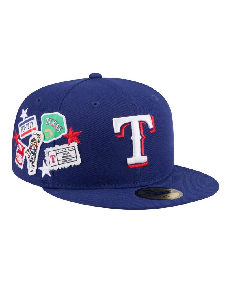 Men's Royal Texas Rangers City Patch 59FIFTY Fitted Hat