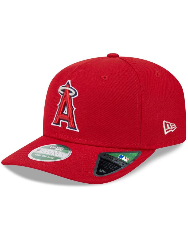 Men's Red Los Angeles Angels Player Replica 9SEVENTY Adjustable Hat