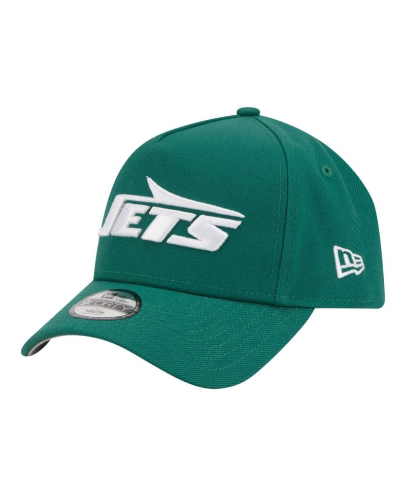 Big Boys and Girls Green New York Jets 9FORTY A-Frame Adjustable Hat