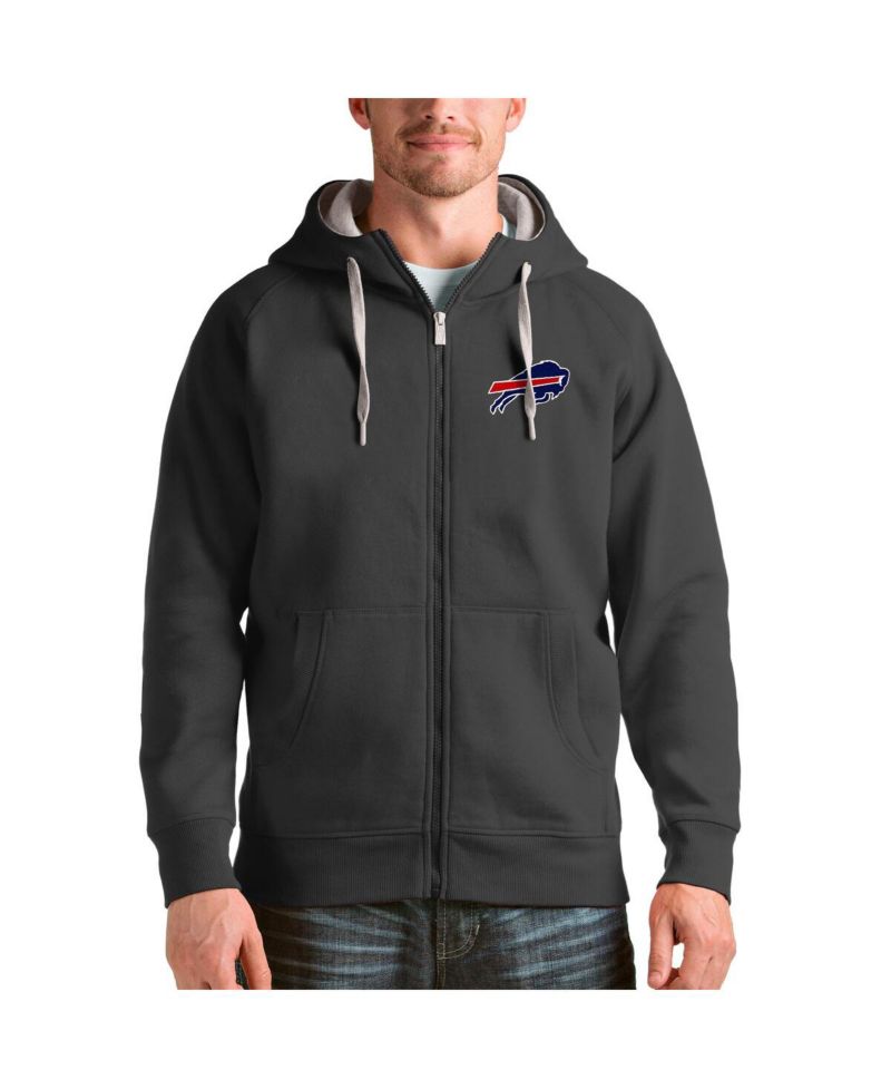Men's Charcoal Buffalo Bills Victory Full-Zip Hoodie