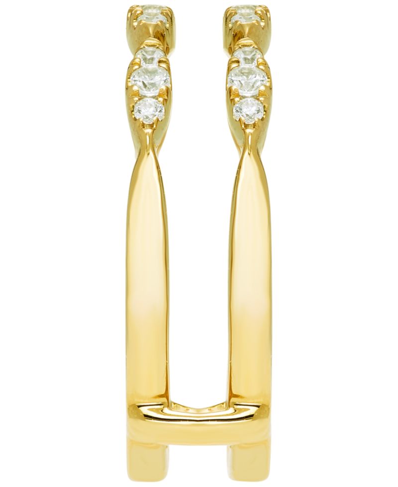 Diamond Guard Ring (1/4 ct. t.w.) in 14k Yellow Gold