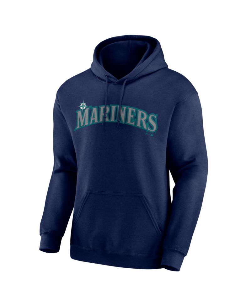 Men's Navy Seattle Mariners Wordmark Hoodie