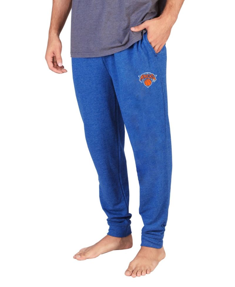 Men's Royal New York Knicks Mainstream Cuffed Terry Pants