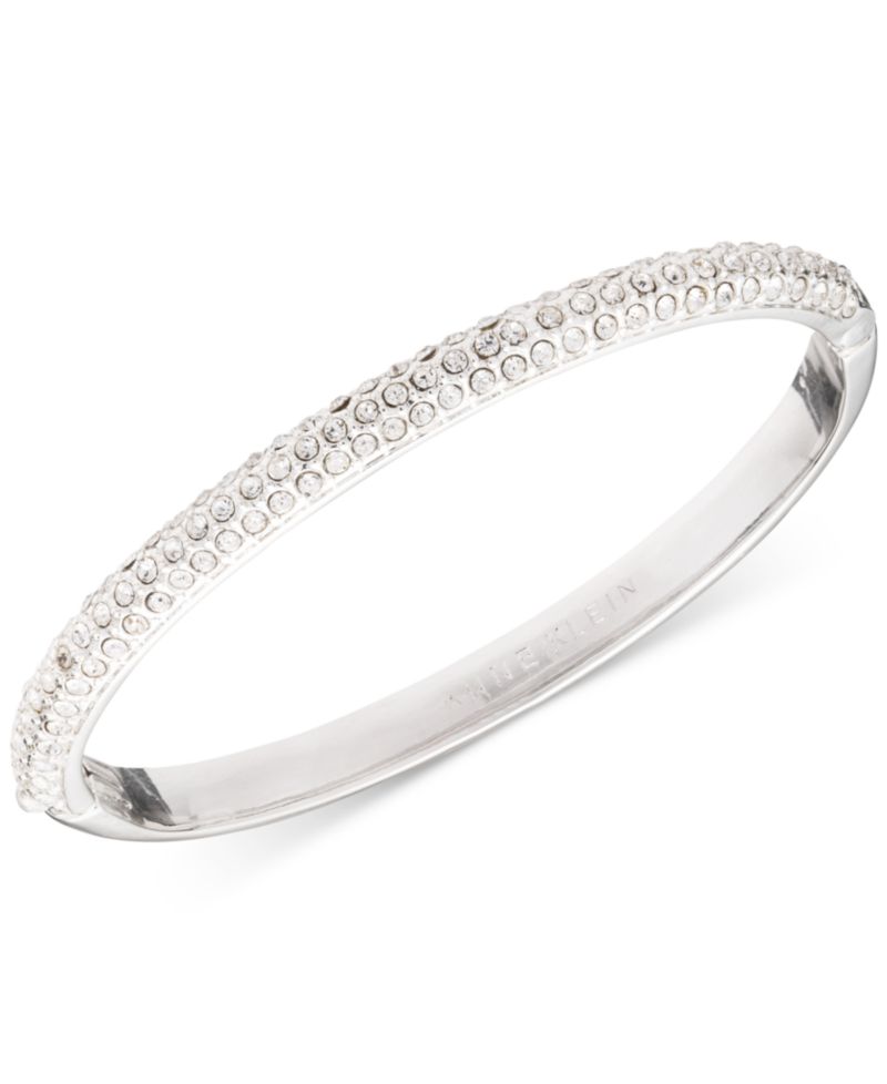 Crystal Pav&eacute; Bangle Bracelet
