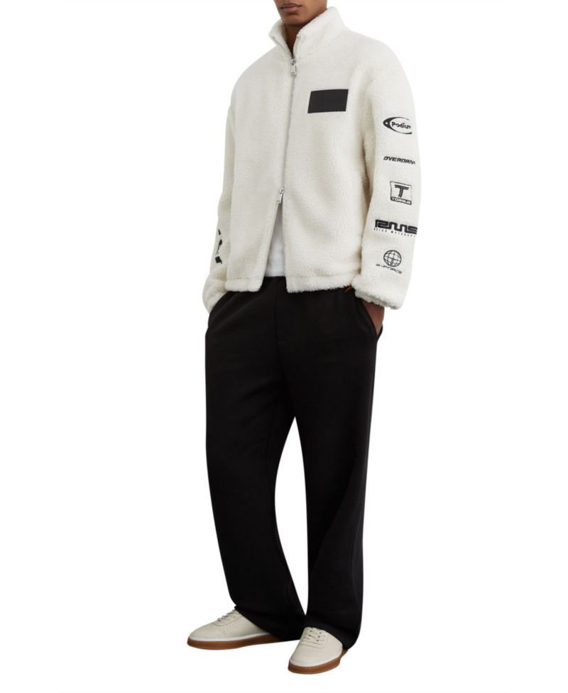 Men's Nylo Logo Embroidered Fleece Jacket