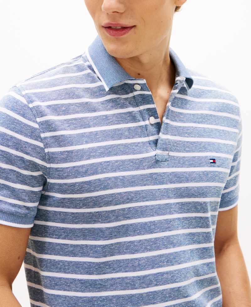 Men's Regular-Fit Tipped Linen Polo Shirt