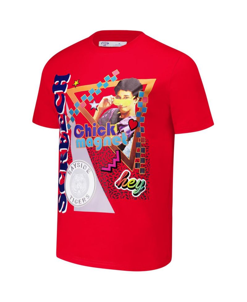 Men's Red Saved by the Bell Screech T-Shirt