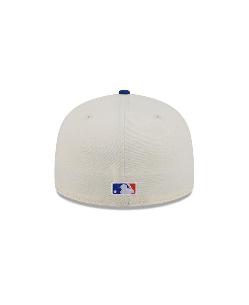 Men's Cream/Royal New York Mets Bullpen Cart 59FIFTY Fitted Hat