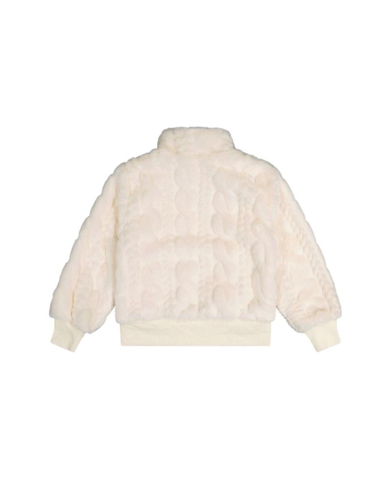 Toddler Girl (2-5) Faux Fur Jacquard Jacket