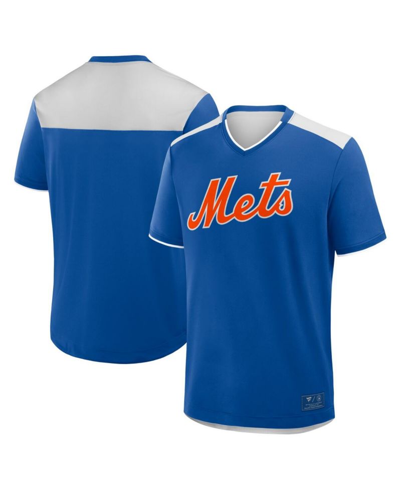 Men's Royal New York Mets Walk Off V-Neck T-Shirt