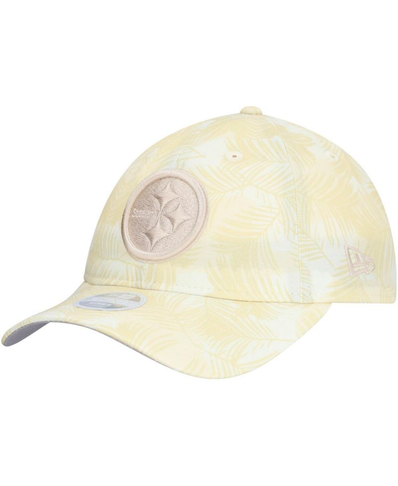 Women's Cream Pittsburgh Steelers Frond 9TWENTY Adjustable Hat