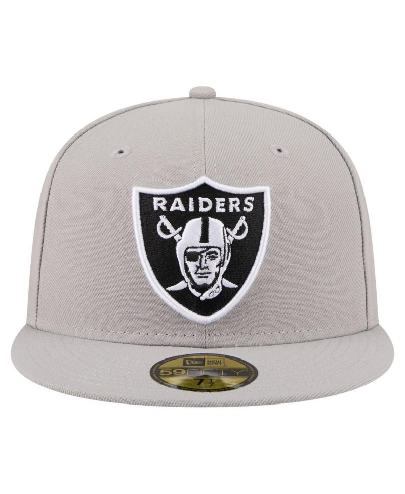 Men's Gray Las Vegas Raiders 59FIFTY Fitted Hat