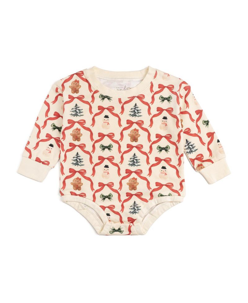 Baby Girls Christmas Cutie Long Sleeve Romper