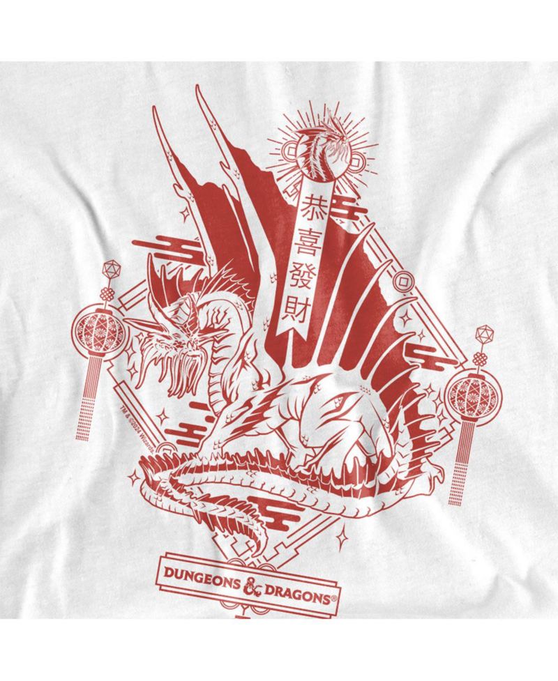 Men's Dungeons And Dragons Year Of The Dragon Red Lantern T-Shirt