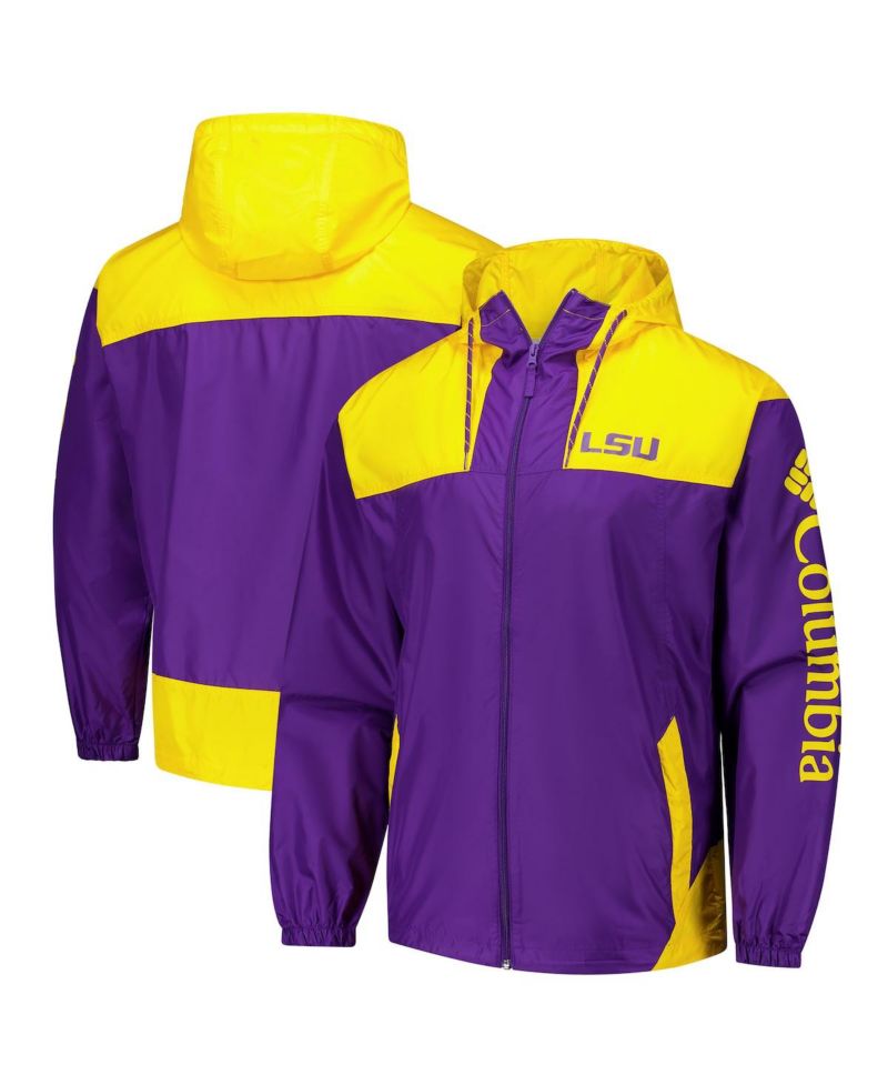 Men's Purple LSU Tigers Flash Challenger II Omni-Shade Full-Zip Windbreaker Jacket