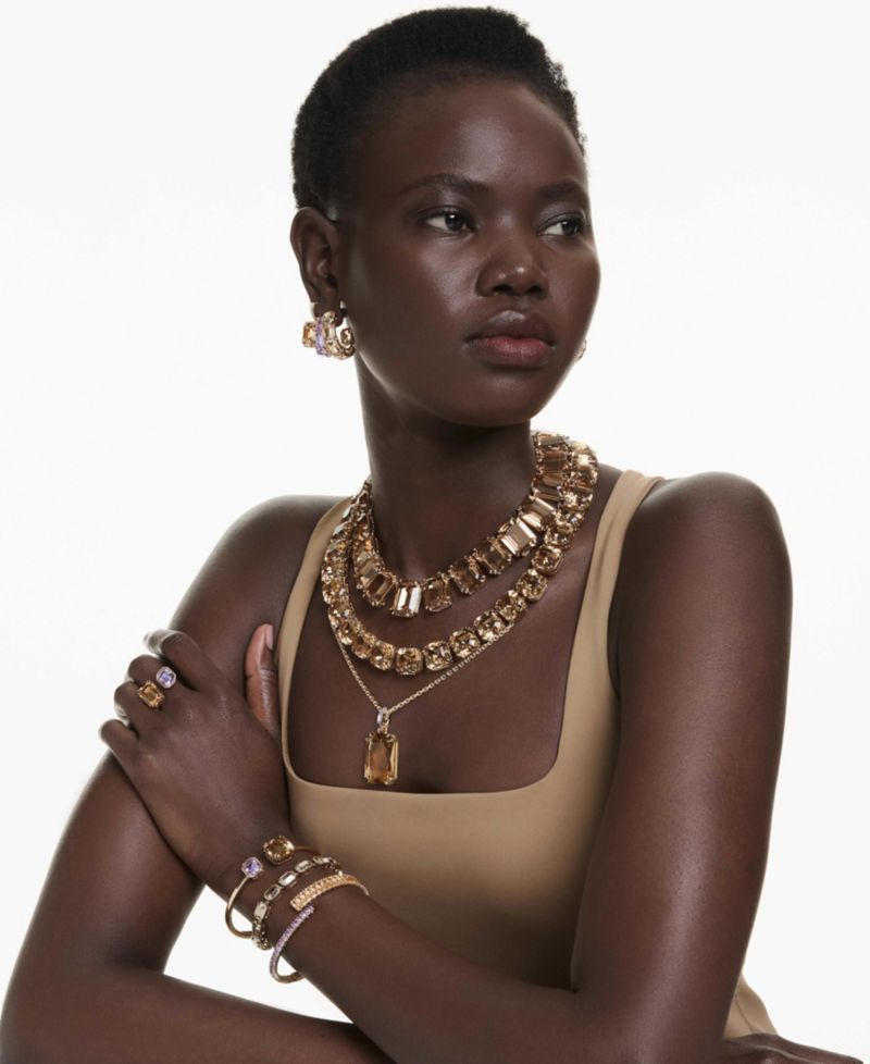Swaroski Millenia Gold-Tone Plated Tennis Bracelet