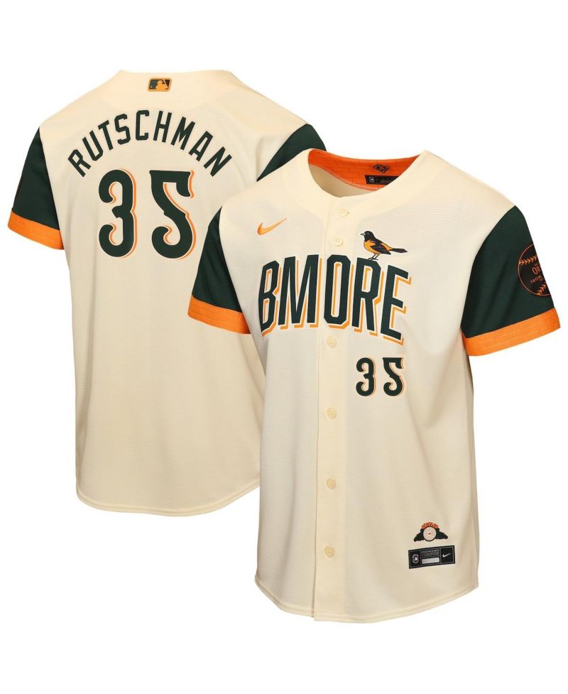 Big Boys and Girls Adley Rutschman Cream Baltimore Orioles 2026 City Connect Stadium Jersey