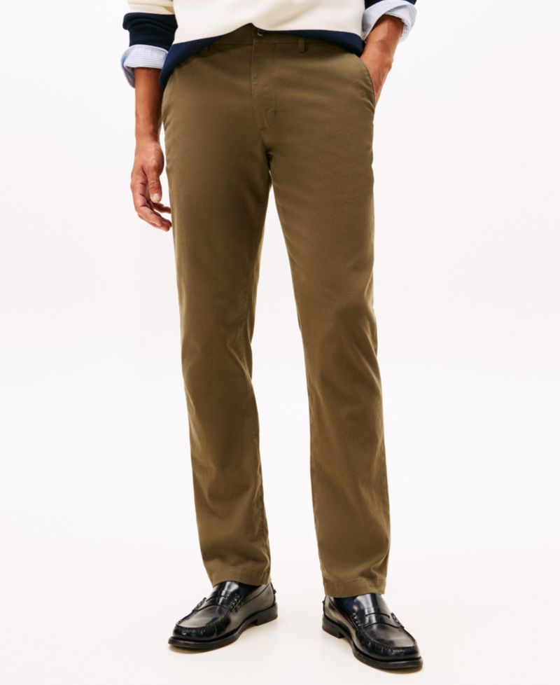 Men's Denton Straight-Fit Yarn Dye Structure Chino Pants