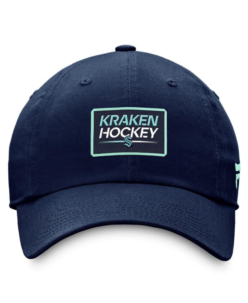 Men's Deep Sea Blue Seattle Kraken Authentic Pro Prime Adjustable Hat