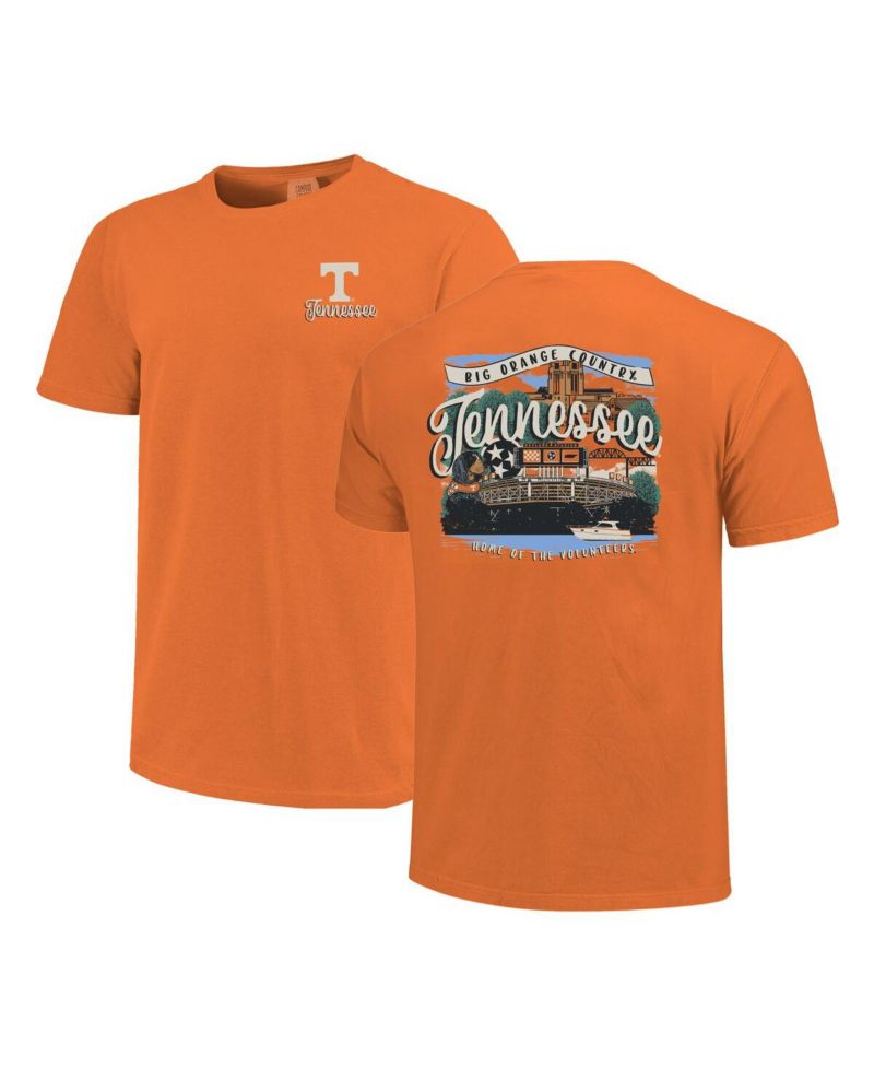 Women's Tennessee Orange Tennessee Volunteers Comfort Colors Campus Scene Drawing Script T-Shirt