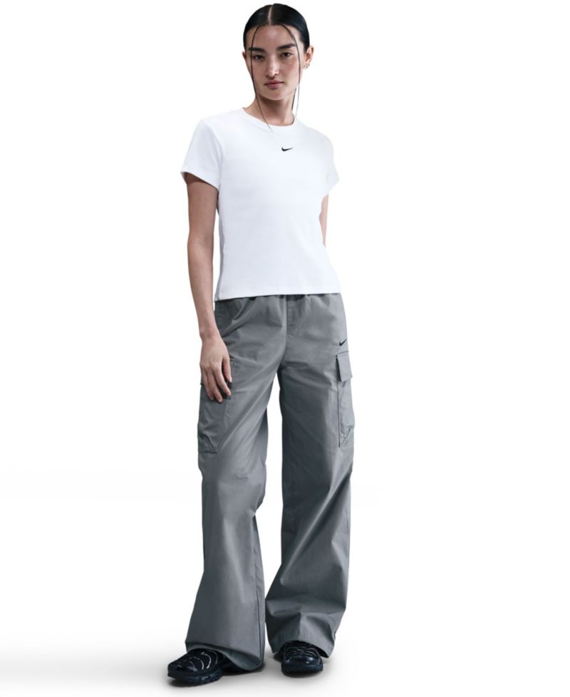 Women's Sportswear Tight Ribbed Short-Sleeve T-Shirt