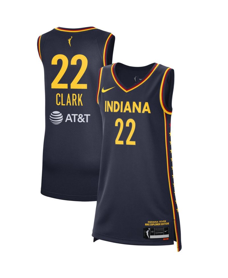 Men's and Women's Caitlin Clark Navy Indiana Fever 2024 WNBA Draft Explorer Edition Victory Player Jersey