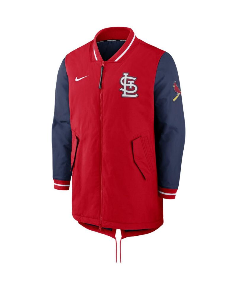 Men's Red St. Louis Cardinals Dugout Performance Full-Zip Jacket