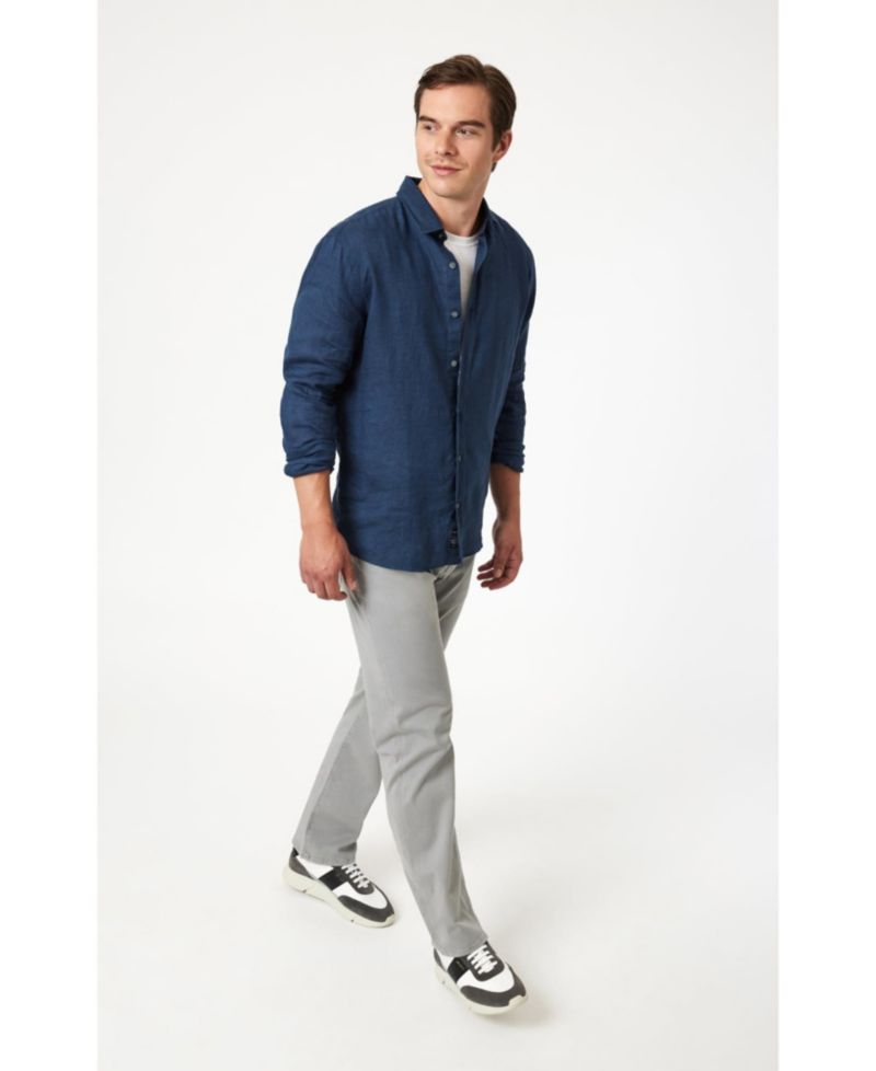 Men's Matt Relaxed Straight Leg In Stormy Casual Twill Pants