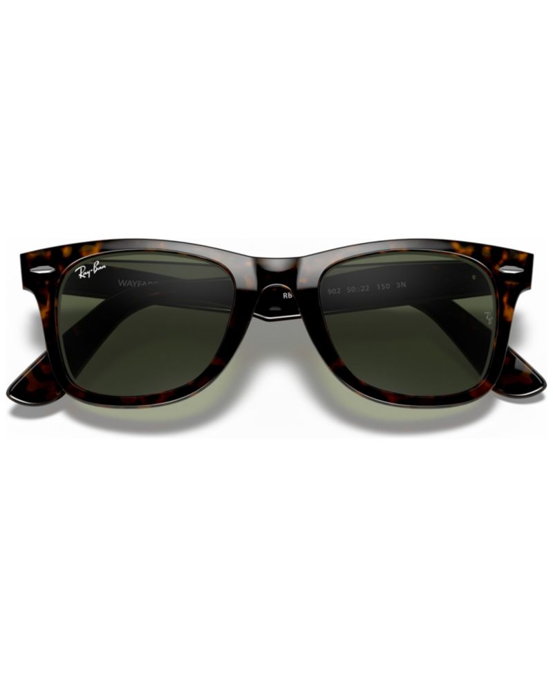 Unisex Low Bridge Fit Sunglasses, RB2140F ORIGINAL WAYFARER CLASSIC 52