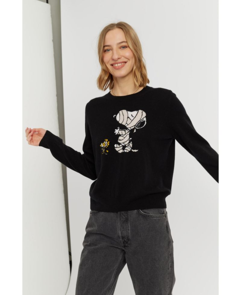 Women's Wool-Cashmere Snoopy Mummy Sweater