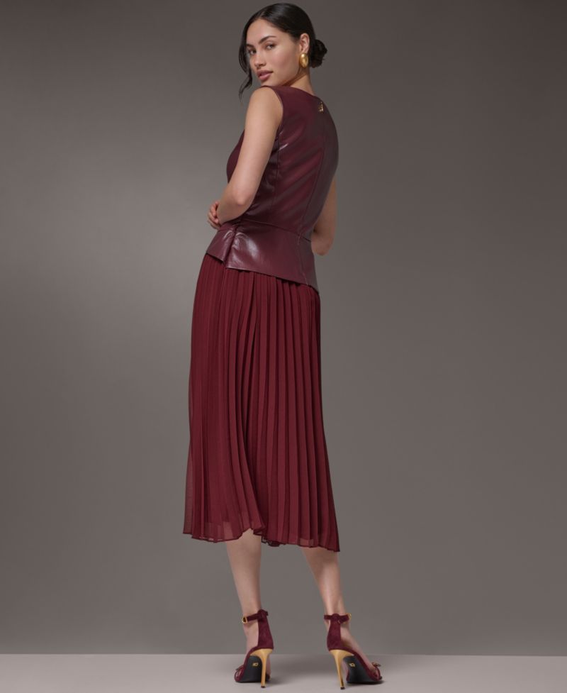 Women's A-Line Sleeveless Midi Dress
