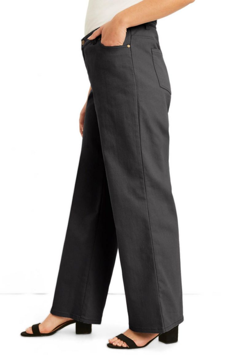 Women's June and Vie June Fit Wide-Leg Jeans