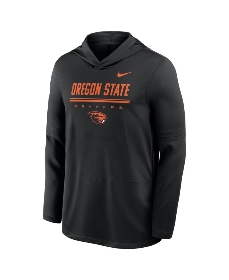 Men's Oregon State Beavers 2026 Sideline Dri-FIT Removable-Sleeve Hooded Pullover
