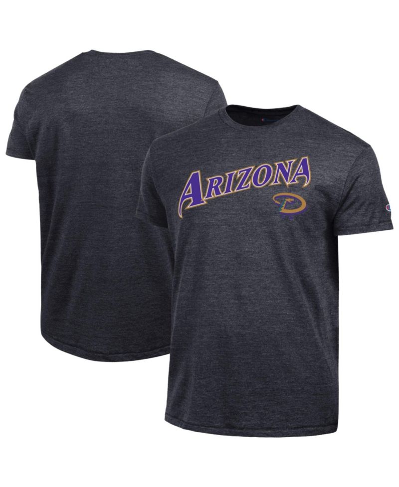 Men's Arizona Diamondbacks Cooperstown Wordmark Lockup Tri-Blend T-Shirt