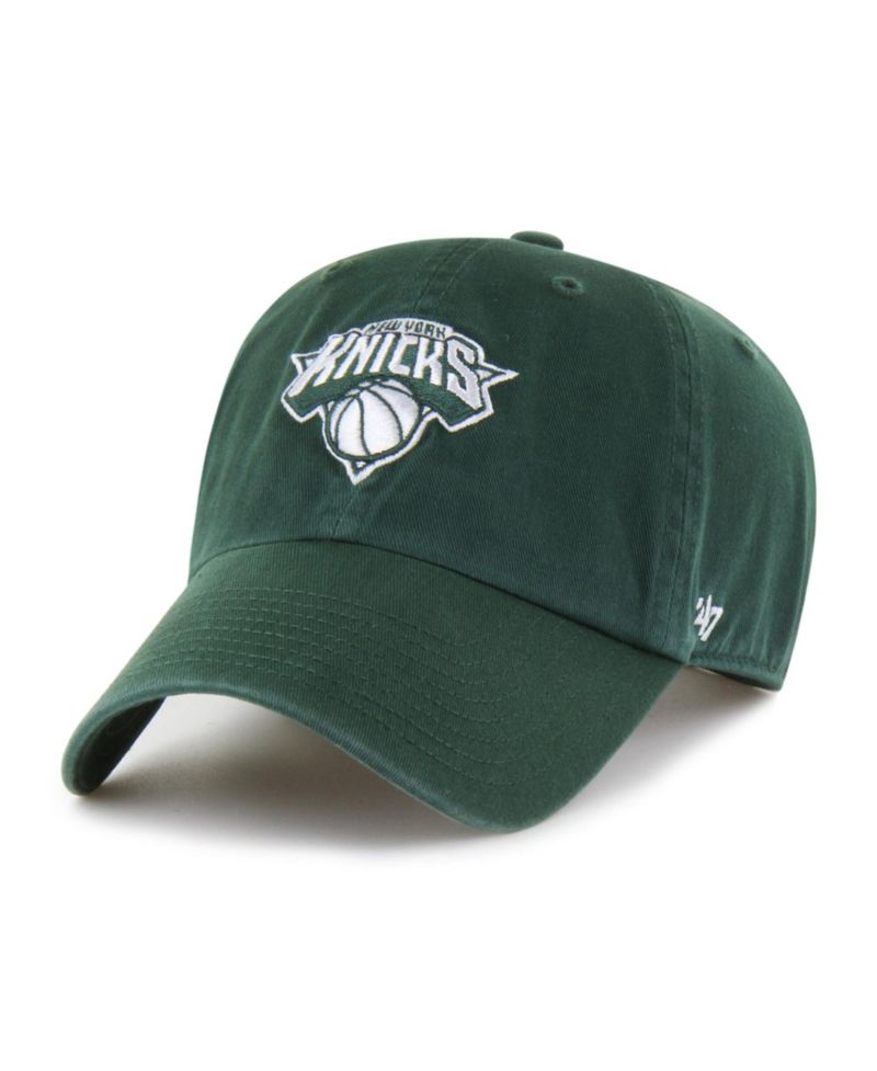 Men's and Women's '47 Green New York Knicks Color Pack Clean Up Adjustable Hat