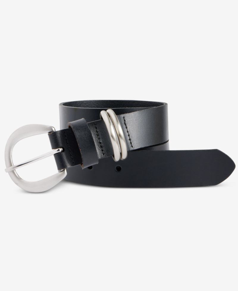 Multi-Loop Keeper Leather Belt